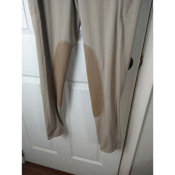 Willit Woman's XL Tan/Brown Riding Pants With Knee Patch Stretch Zip Pockets - Picture 3 of 9
